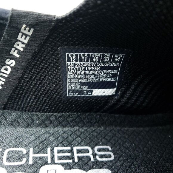 Skechers Slip-Ins Mens Size 12 Black Wide Fit Athletic Shoes - Picture 9 of 9